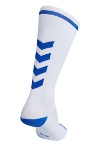 Skarpety sportowe dla dorosłych Hummel Elite Indoor Sock High. Kolor: biały, niebieski, wielokolorowy