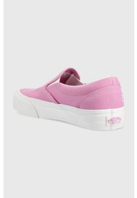 Vans tenisówki Slip-On VR3 damskie kolor fioletowy VN0007NCBLH1. Zapięcie: bez zapięcia. Kolor: fioletowy. Materiał: materiał, guma #5