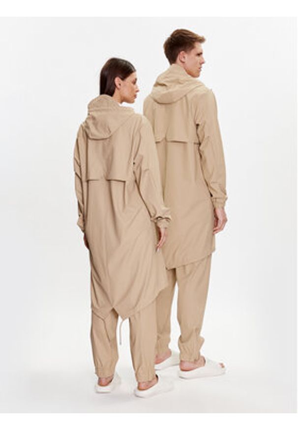 Rains Kurtka przeciwdeszczowa 18140 Beżowy Casual Fit. Okazja: na co dzień. Kolor: beżowy. Materiał: syntetyk. Styl: casual