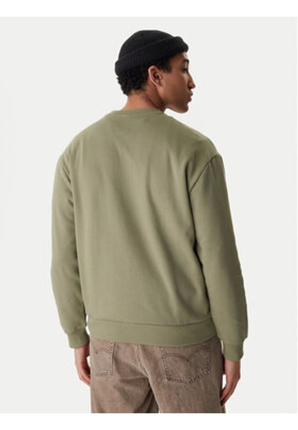 RVCA Bluza Va Essential Crew AVYFT00331 Zielony Regular Fit. Kolor: zielony. Materiał: bawełna