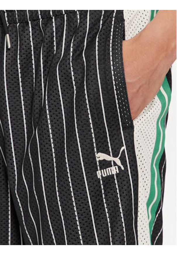 Puma Szorty sportowe T7 For The Fanbase 624394 Czarny Relaxed Fit. Kolor: czarny. Materiał: syntetyk. Styl: sportowy