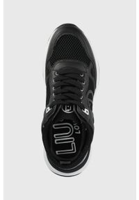 Liu Jo sneakersy Lily 01 kolor czarny. Nosek buta: okrągły. Zapięcie: sznurówki. Kolor: czarny. Materiał: guma. Obcas: na platformie