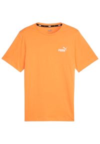 Puma - Męska Koszulka Z Logo Essentials. Kolor: żółty, pomarańczowy, wielokolorowy