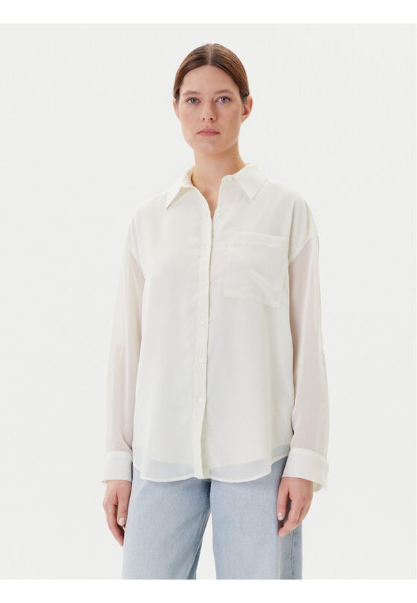 Calvin Klein Koszula LV044B902G Zielony Regular Fit. Kolor: zielony. Materiał: syntetyk