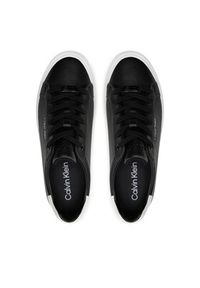 Calvin Klein Sneakersy Vulcanized Lace Up Lth HW0HW02037 Czarny. Kolor: czarny