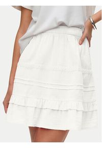 Vero Moda Spódnica mini Pretty 10325239 Biały Regular Fit. Kolor: biały. Materiał: bawełna #3
