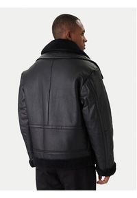 BOSS Kurtka skórzana Joglaci 50547560 Czarny Relaxed Fit. Kolor: czarny. Materiał: skóra #4