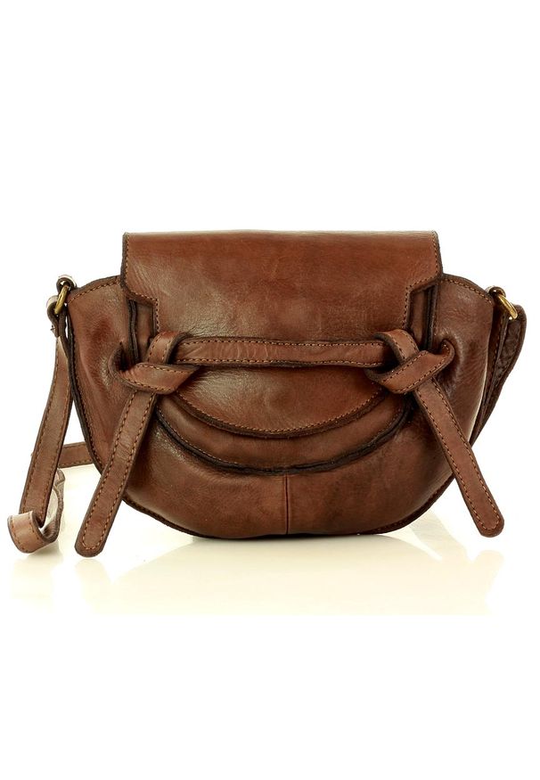 Marco Mazzini handmade - Marco Mazzini Torebka listonoszka skórzana saddle bag brąz caffe. Kolor: brązowy. Materiał: skórzane