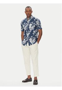 TOMMY HILFIGER - Tommy Hilfiger Koszula Tropical MW0MW38586 Granatowy Regular Fit. Kolor: niebieski. Materiał: len #3
