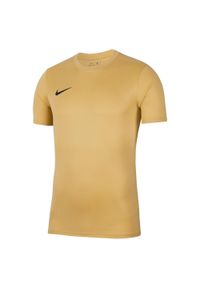 Koszulka Piłkarska Męska Nike Park VII DRI-FIT. Kolor: żółty. Technologia: Dri-Fit (Nike). Sport: piłka nożna