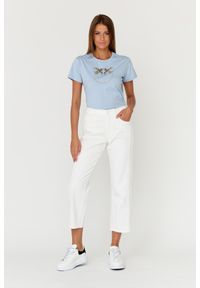 7 FOR ALL MANKIND Białe jeansy damskie THE MODERN STRAIGHT Milk, Rozmiar 27. Kolor: biały #5