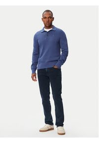 Tommy Jeans Sweter Essential DM0DM20304 Niebieski Slim Fit. Kolor: niebieski. Materiał: bawełna #3