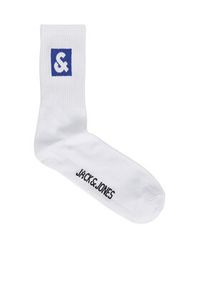 Jack & Jones - Jack&Jones Zestaw 5 par wysokich skarpet męskich 12241119 Biały. Kolor: biały. Materiał: bawełna #5
