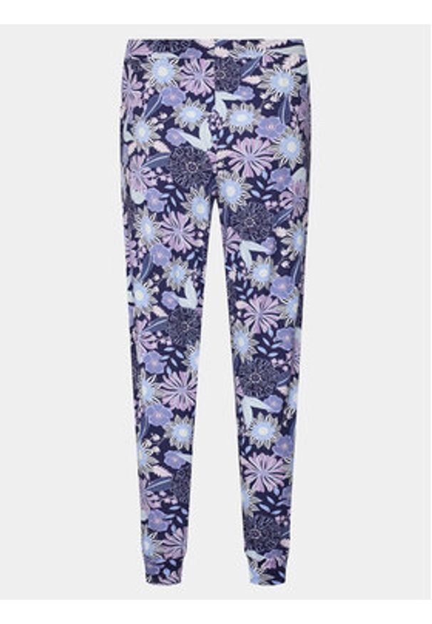 Hunkemöller Spodnie piżamowe Jersey 205103 Niebieski Regular Fit. Kolor: niebieski. Materiał: wiskoza