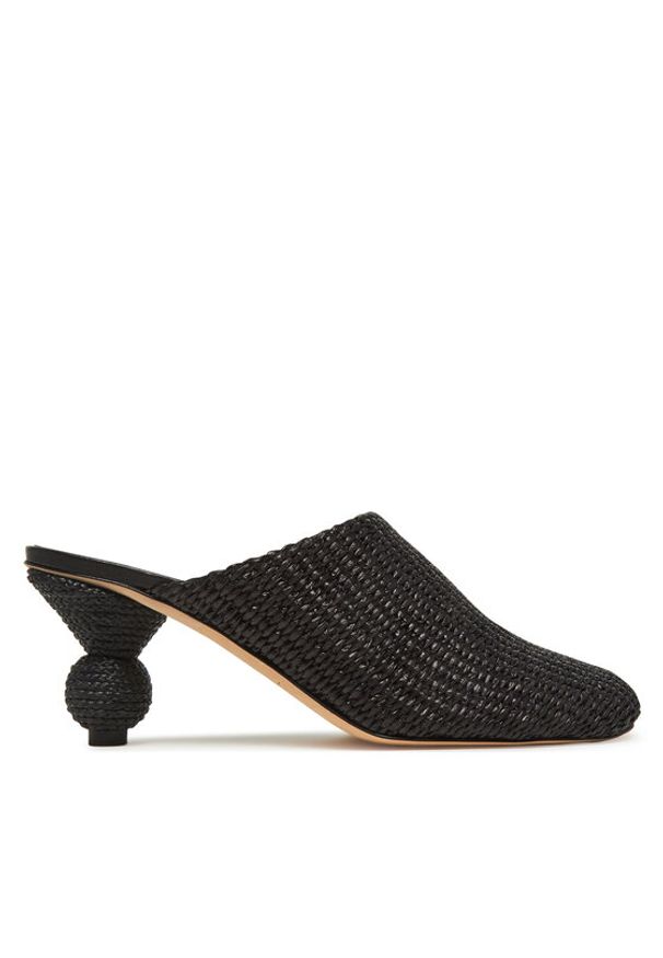 Weekend Max Mara Klapki 2515521015600 Czarny. Kolor: czarny. Materiał: materiał