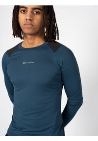 Champion Longsleeve | 218010 | Mężczyzna | Granatowy. Okazja: na co dzień. Kolor: niebieski. Materiał: poliester. Długość rękawa: długi rękaw. Wzór: nadruk. Styl: casual