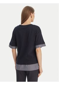 Luisa Spagnoli T-Shirt Baiadera 543155 Granatowy Regular Fit. Kolor: niebieski. Materiał: bawełna #4