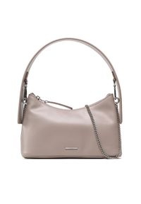 Calvin Klein Torebka Ck Natural Mini Bag K60K611023 Szary. Kolor: szary. Materiał: skórzane