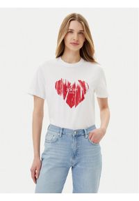 JOOP! Jeans T-Shirt Tessa 30046948 Biały Regular Fit. Kolor: biały. Materiał: bawełna