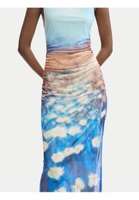 Desigual Sukienka letnia Celeste 26SWVK28 Niebieski Slim Fit. Kolor: niebieski. Materiał: syntetyk. Sezon: lato #4