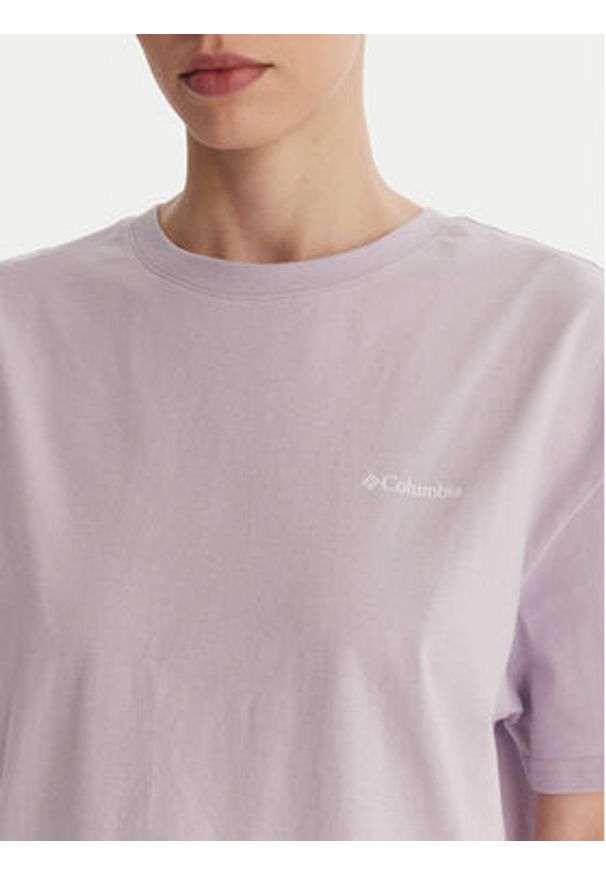 columbia - Columbia T-Shirt Rolling Bend™ 2120031 Fioletowy Oversize. Kolor: fioletowy. Materiał: bawełna