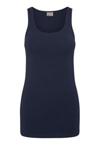 Vero Moda Top Maxi 10185110 Granatowy Regular Fit. Kolor: niebieski. Materiał: bawełna #4