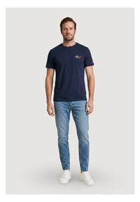 Tommy Jeans T-Shirt DM0DM22538 Granatowy Slim Fit. Kolor: niebieski. Materiał: bawełna #2