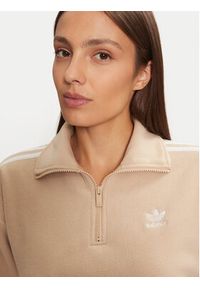 Adidas - adidas Polar Polar Fleece 1/2 Zip IY7267 Beżowy Loose Fit. Kolor: beżowy. Materiał: syntetyk #4