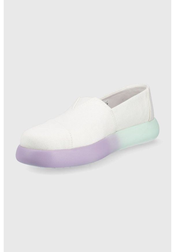 Toms espadryle Alpargata Mallow kolor biały. Nosek buta: okrągły. Kolor: biały. Materiał: materiał
