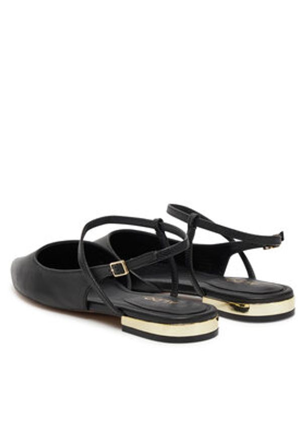 Aldo Sandały Sarine 13727786 Czarny. Kolor: czarny. Materiał: skóra