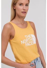 The North Face - Top. Okazja: na co dzień. Kolor: żółty. Materiał: dzianina. Wzór: nadruk. Styl: casual #3
