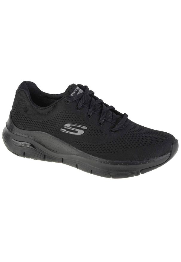 skechers - Buty do chodzenia damskie Skechers Arch Fit Big Appeal. Zapięcie: sznurówki. Kolor: czarny. Materiał: materiał, syntetyk. Szerokość cholewki: normalna. Sport: turystyka piesza