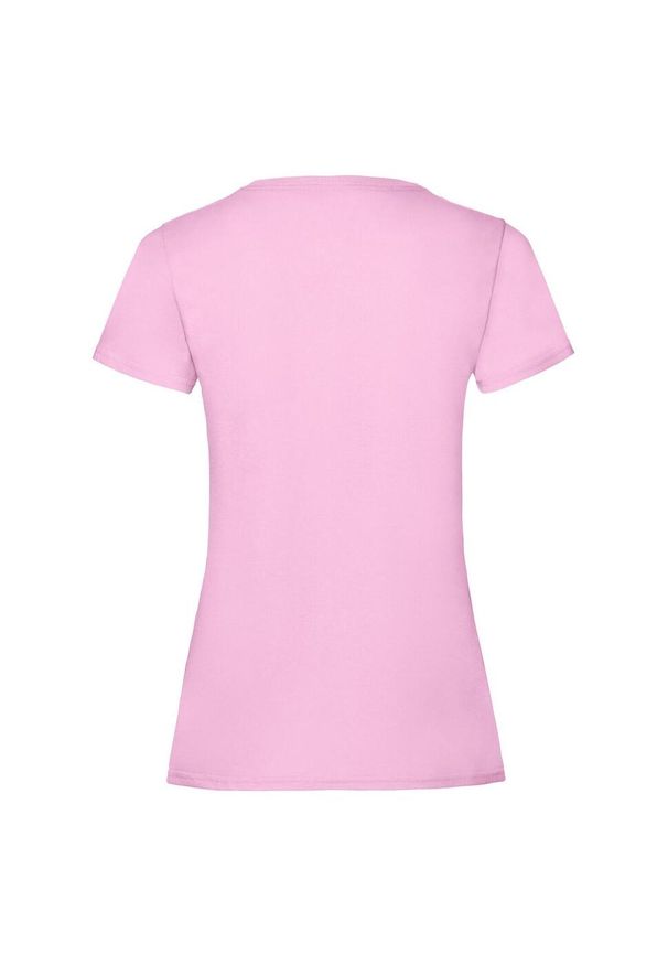 FRUIT OF THE LOOM - Koszulka Damska Valueweight. Kolor: różowy. Sport: turystyka piesza