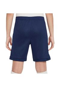 Nike - Spodenki Dziecięce Academy 25 DriFIT. Kolor: niebieski. Styl: sportowy. Sport: turystyka piesza