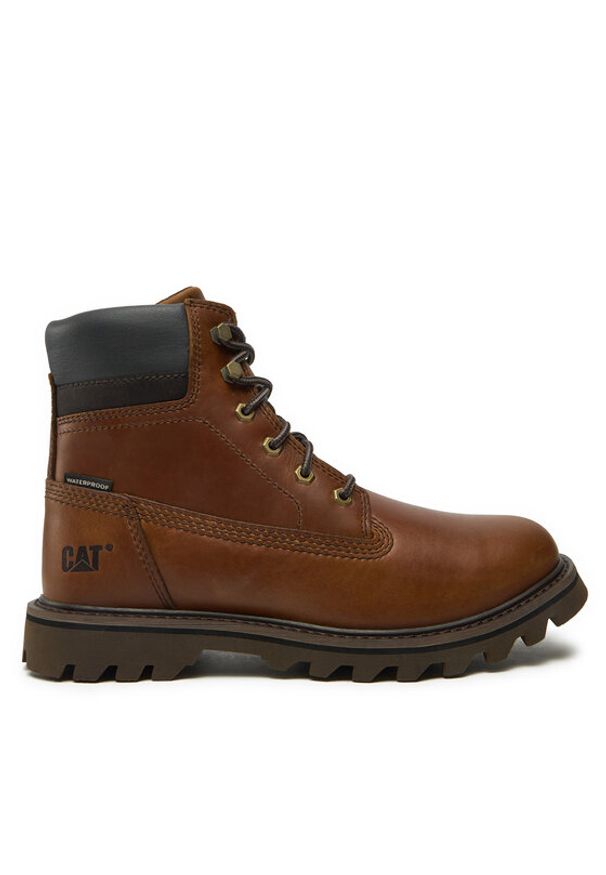 CAT Footwear Trapery Deplete Wp P721722 Brązowy. Kolor: brązowy. Materiał: nubuk, skóra