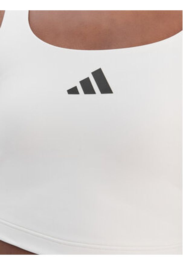 Adidas - adidas Top Power Light Support JZ6028 Biały Slim Fit. Kolor: biały. Materiał: syntetyk