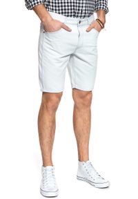 Wrangler - SPODENKI MĘSKIE WRANGLER 5 POCKET SHORT VENICE BLEACH W14CUT28F. Materiał: jeans #10