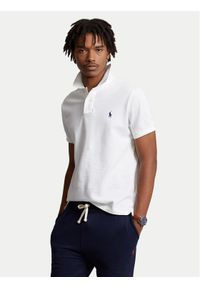 Polo Ralph Lauren Polo Core Replen 710548797 Biały Slim Fit. Typ kołnierza: polo. Kolor: biały. Materiał: bawełna