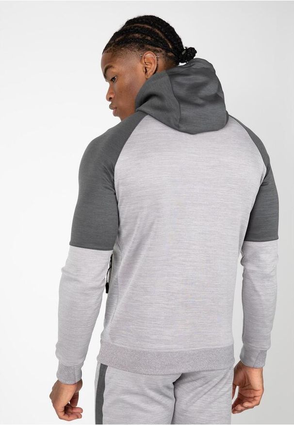 GORILLA WEAR - Bluza fitness męska Gorilla Wear Sullivan Track Jacket. Kolor: szary. Sport: fitness