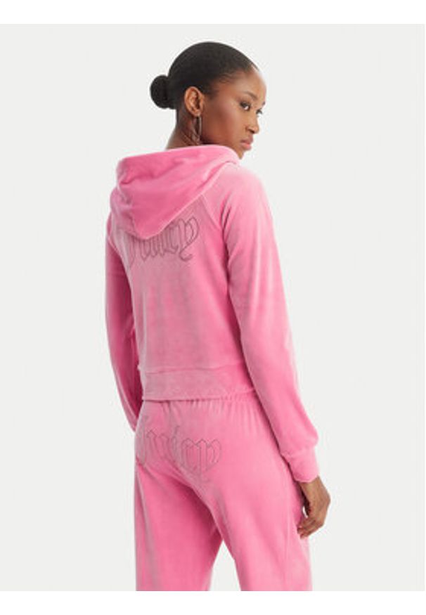 Juicy Couture Bluza Madison JCWAS126326 Różowy Slim Fit. Kolor: różowy. Materiał: syntetyk