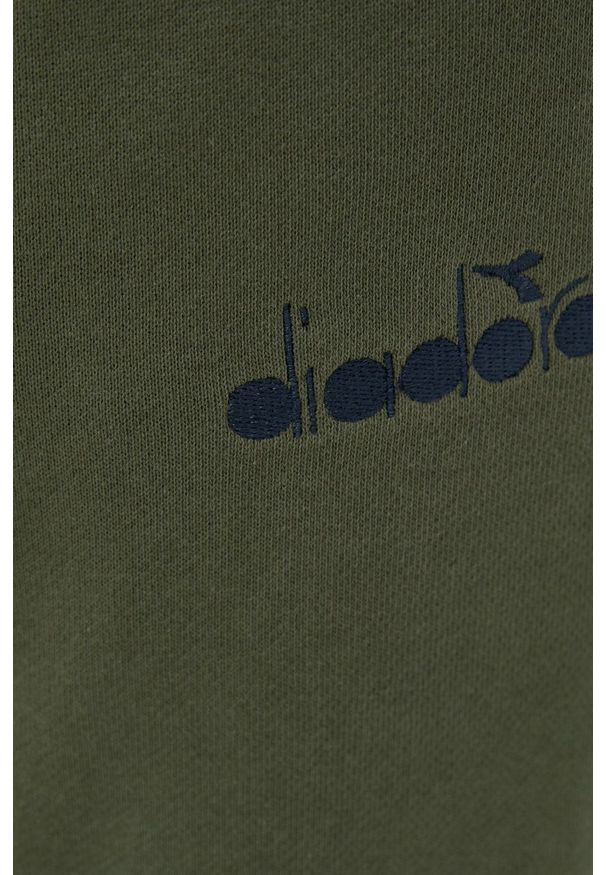 Diadora - Spodnie. Kolor: zielony. Materiał: bawełna