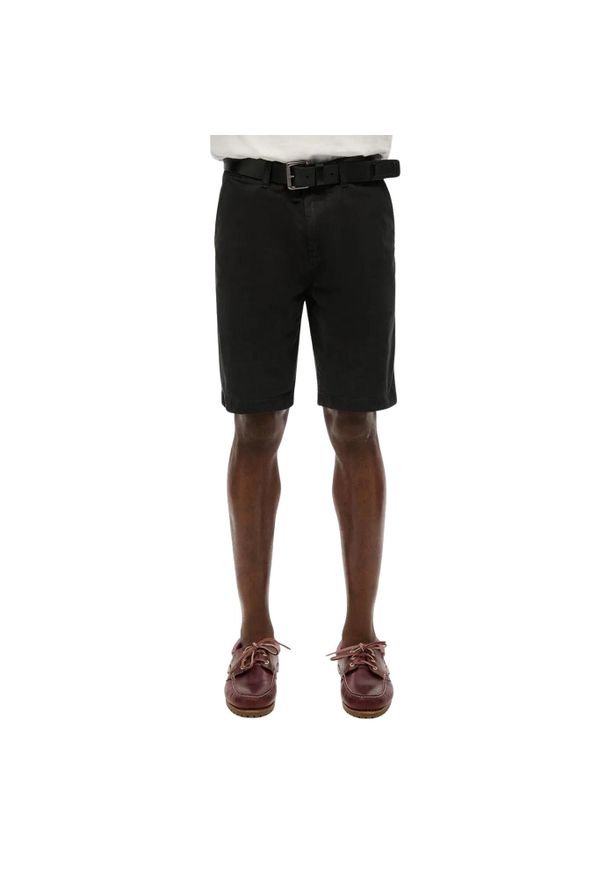 Szorty chino Superdry Officer. Kolor: czarny