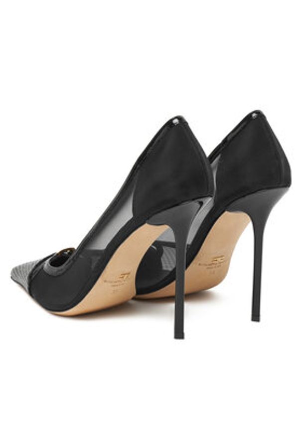 Elisabetta Franchi Szpilki SA-09B-57E2-V670 Czarny. Kolor: czarny. Materiał: materiał. Obcas: na szpilce