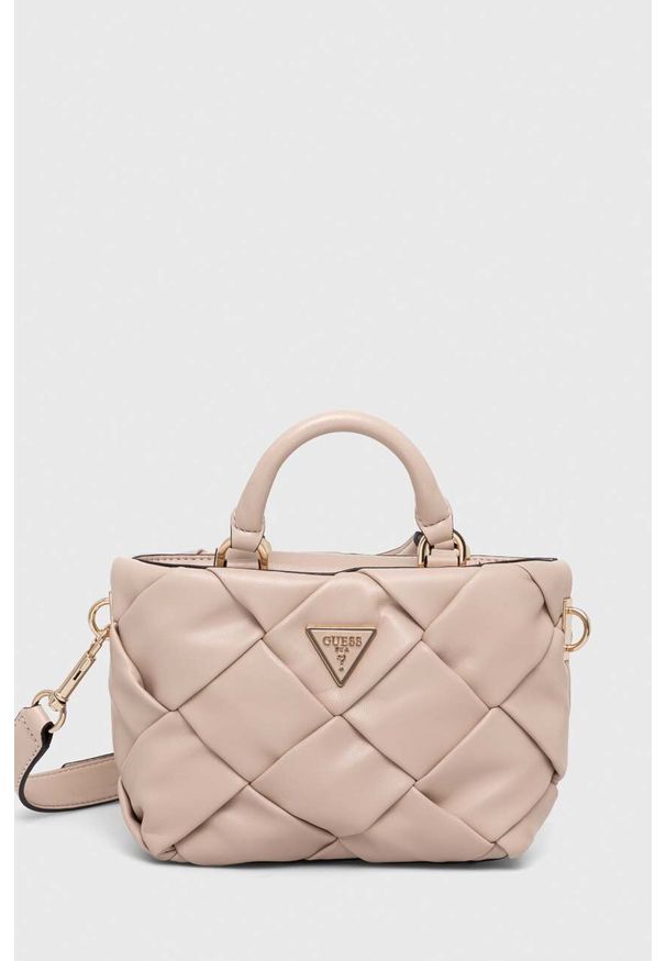 Guess torebka kolor beżowy. Kolor: beżowy