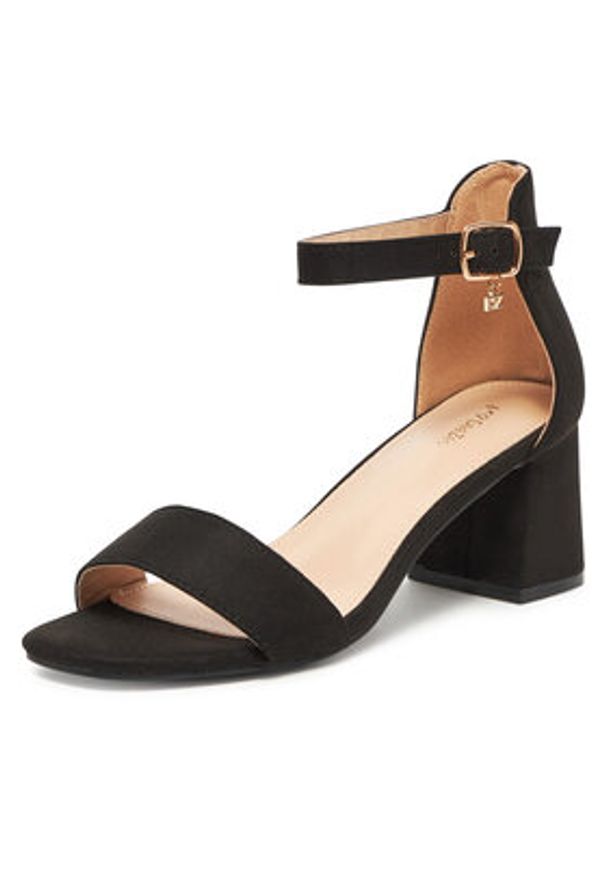 DeeZee Sandały 5250-1 Czarny. Kolor: czarny. Materiał: materiał