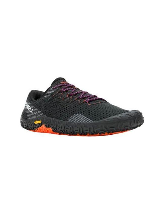 Buty do biegania męskie Merrell Vapor Glove 6. Zapięcie: sznurówki. Kolor: wielokolorowy, czarny. Materiał: materiał, syntetyk, tkanina. Szerokość cholewki: normalna