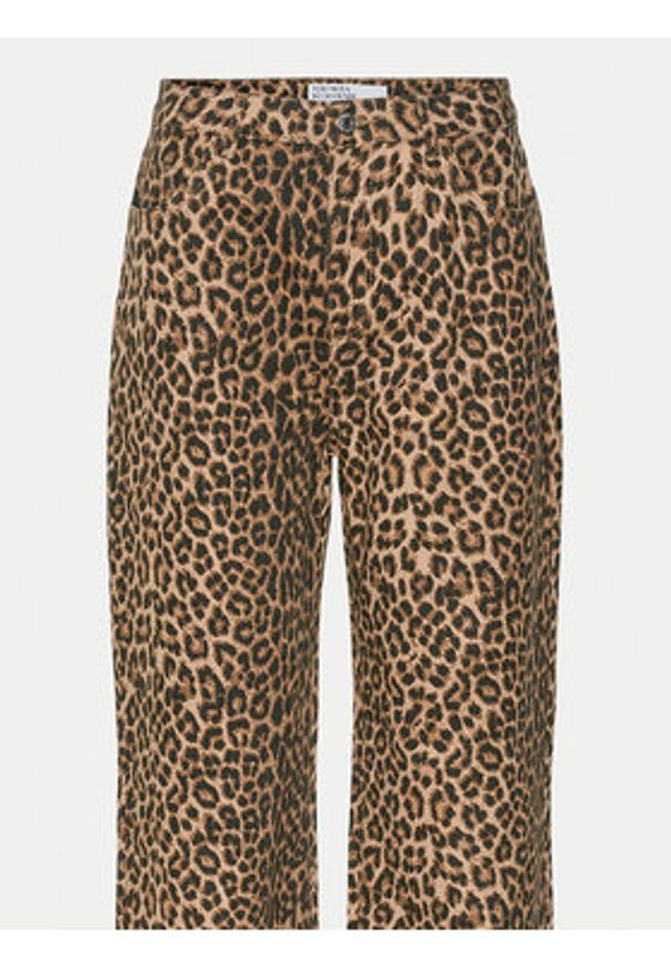 Vero Moda Jeansy Tessa 10330128 Brązowy Wide Leg. Kolor: brązowy