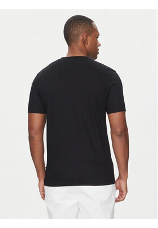 BOSS T-Shirt H-Tessler 17 50523931 Czarny Slim Fit. Kolor: czarny. Materiał: bawełna