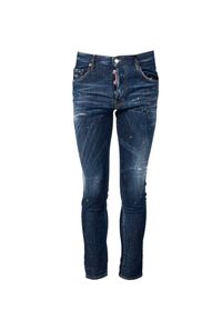 DSQUARED2 - Dsquared2 Jeansy "Skater Jean" | S71LB1165 S30789 | Mężczyzna | Granatowy. Okazja: na co dzień. Stan: obniżony. Kolor: niebieski. Sezon: lato. Styl: elegancki, casual