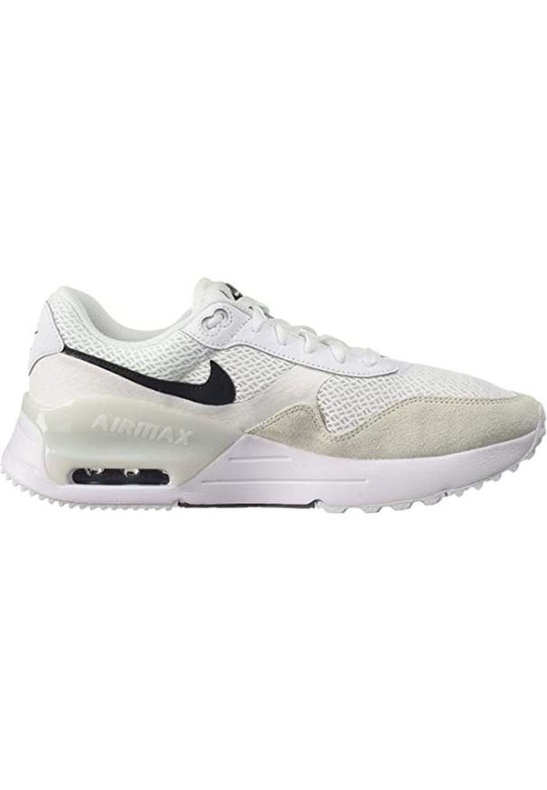 Tenisówki Nike Model Systm Kolor Biały. Kolor: biały, wielokolorowy, beżowy. Materiał: skóra, tkanina
